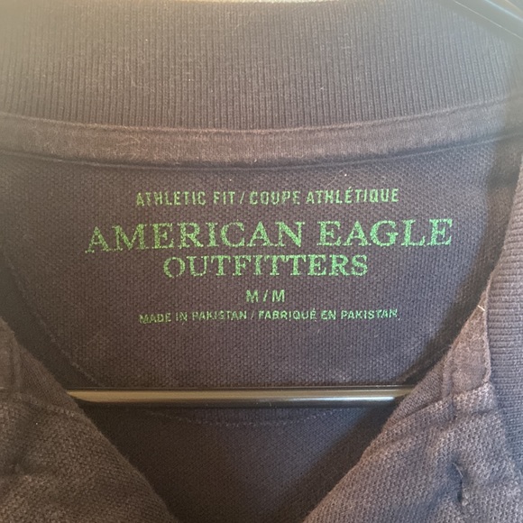 Mens American Eagle Medium Navy Blue Polo - Picture 2 of 4